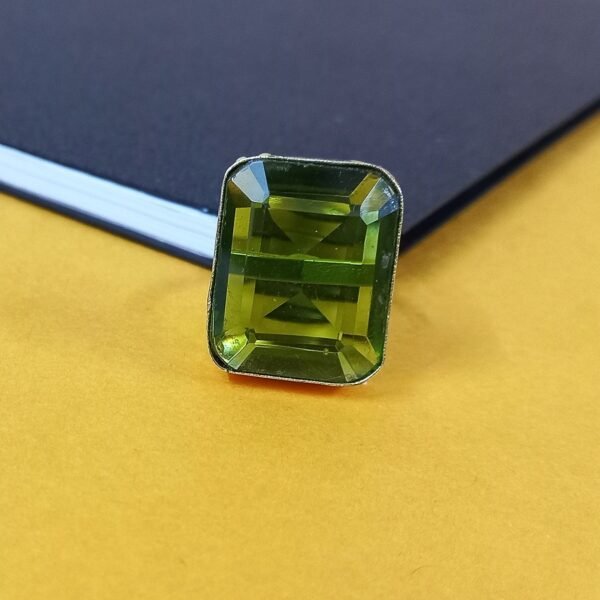 Rectangular Emerald Gemstone Ring