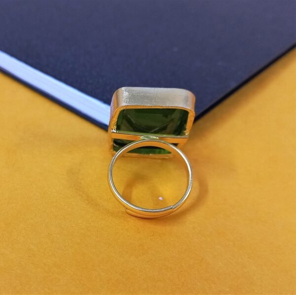 Rectangular Emerald Gemstone Ring