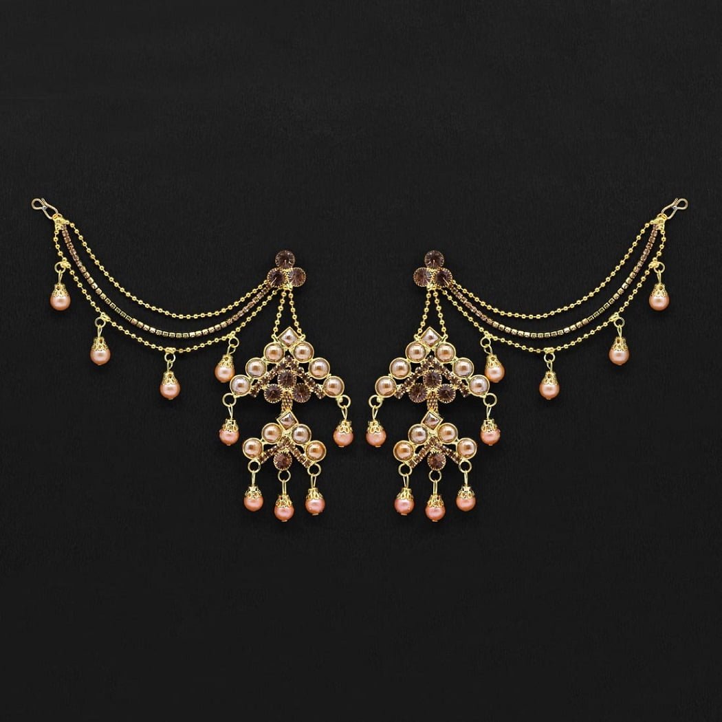 Bahubali Gold Plated Jhumka Earrings & Maang Tikka (Heavy) – Multi – MK  Indian Jewelry